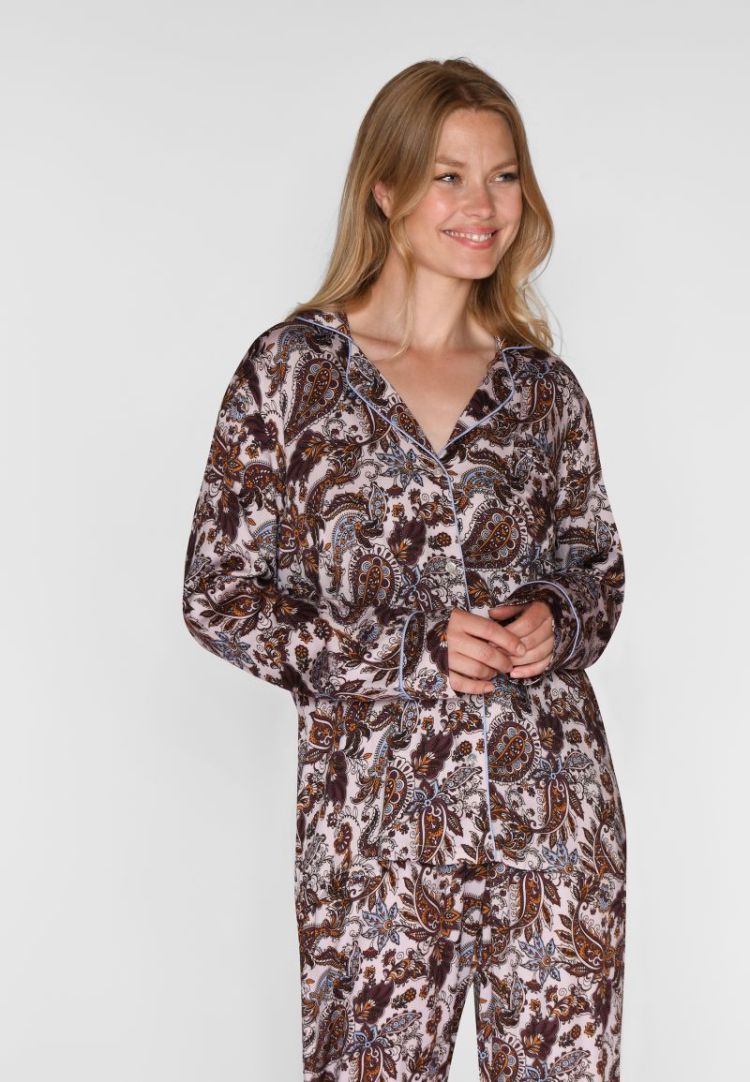 JOSEPHINE SHIRT + JANET PANTS 3044 FUDGE AOP
