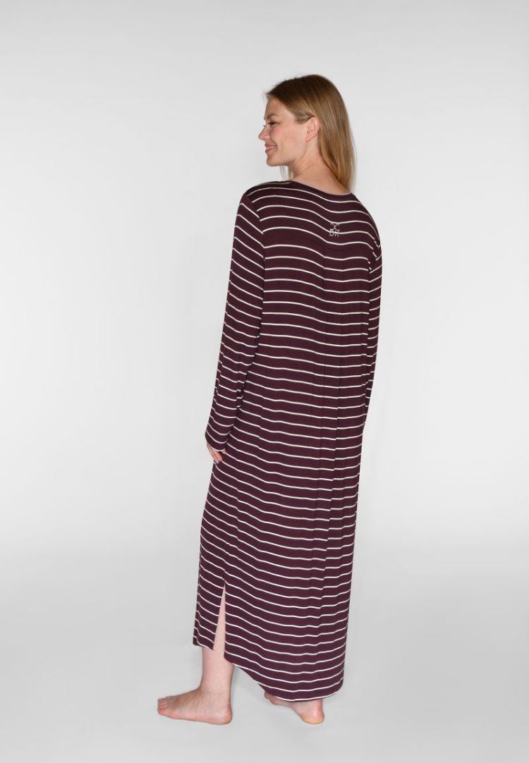 NICOLE LONGSLEEVE LONG DRESS 3046 FUDGE STRI